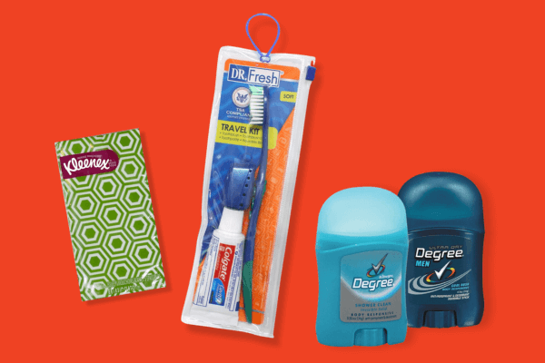 Vending Essentials Deodorant Toothbrush Tissues