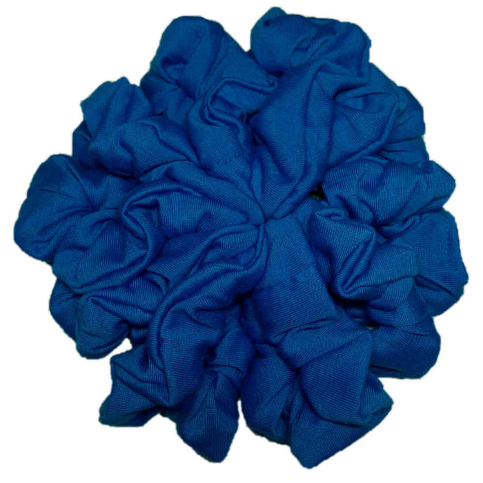 royal blue school scrunchie