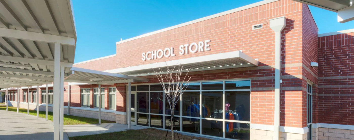 School Store building entrance products for school stores