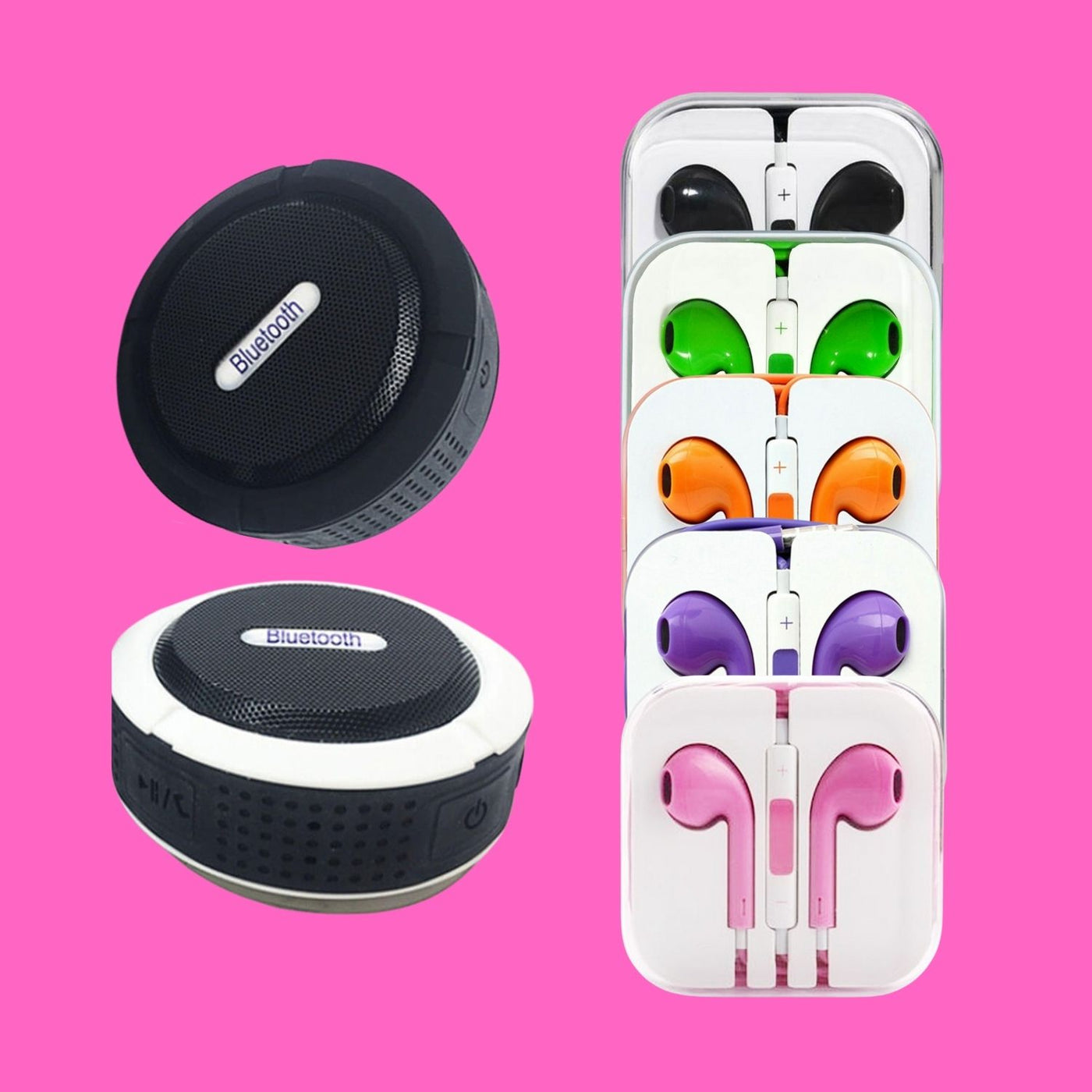 Headphones and bluetooth speakers