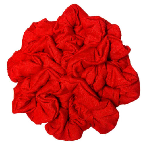 red school scrunchie